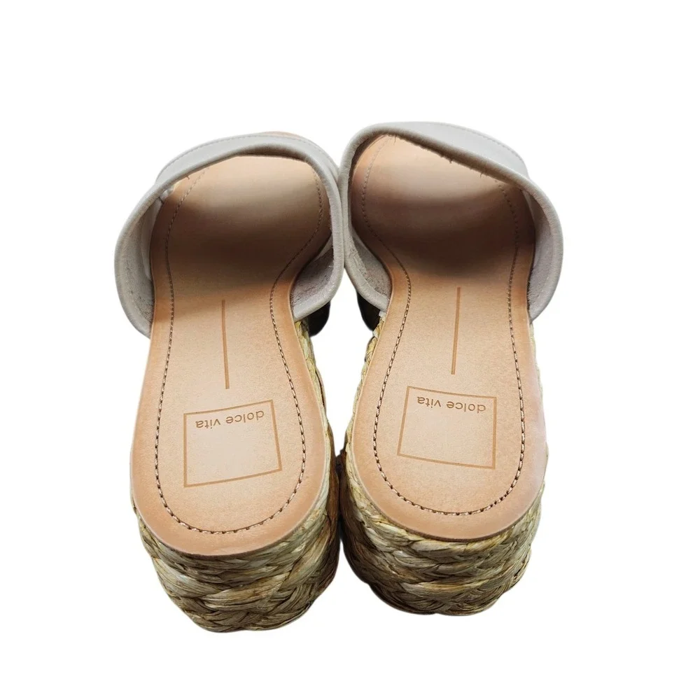 Dolce Vita Chavi Sandal Womens 9W Slides Platform‎ Shoes Casual Beach Wedge - Picture 6 of 9